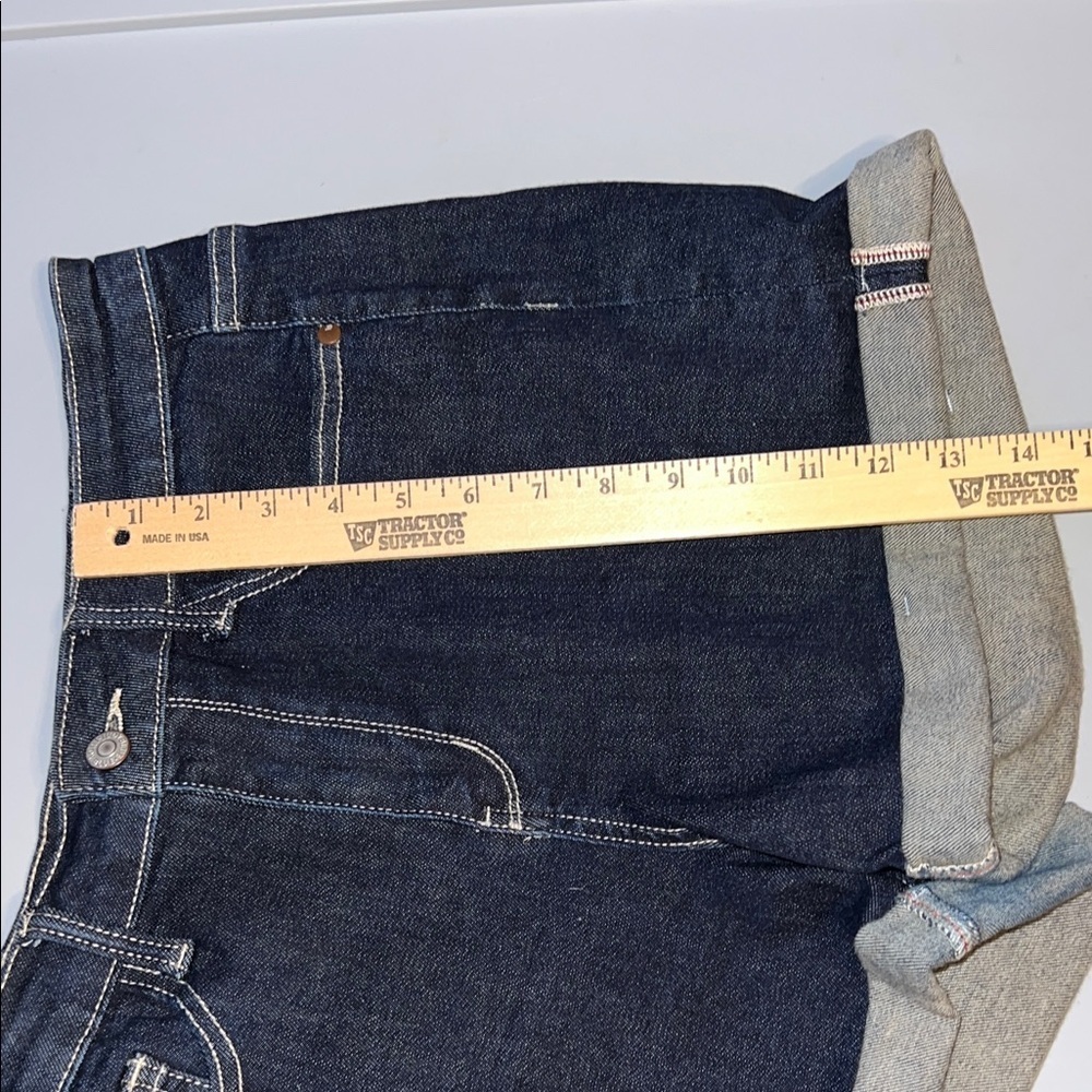Judy Blue Women's Dark Blue Jean Cuffed Shorts M - Picture 7 of 7